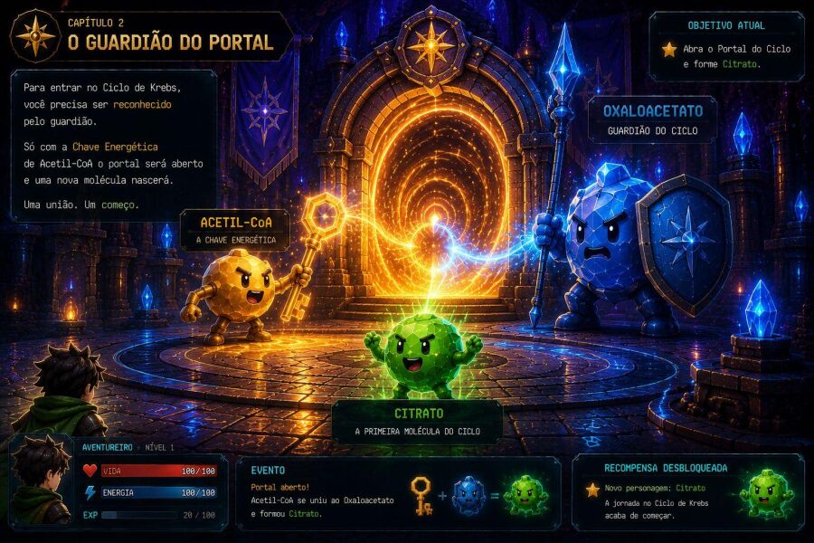 Imagem O-Acetil-CoA-encontra-Oxaloacetato-e-abre-o-Portal-do-Ciclo-o-Citrato-surge-e-a-jornada-começa